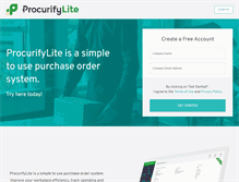Tablet Screenshot of procurifylite.com